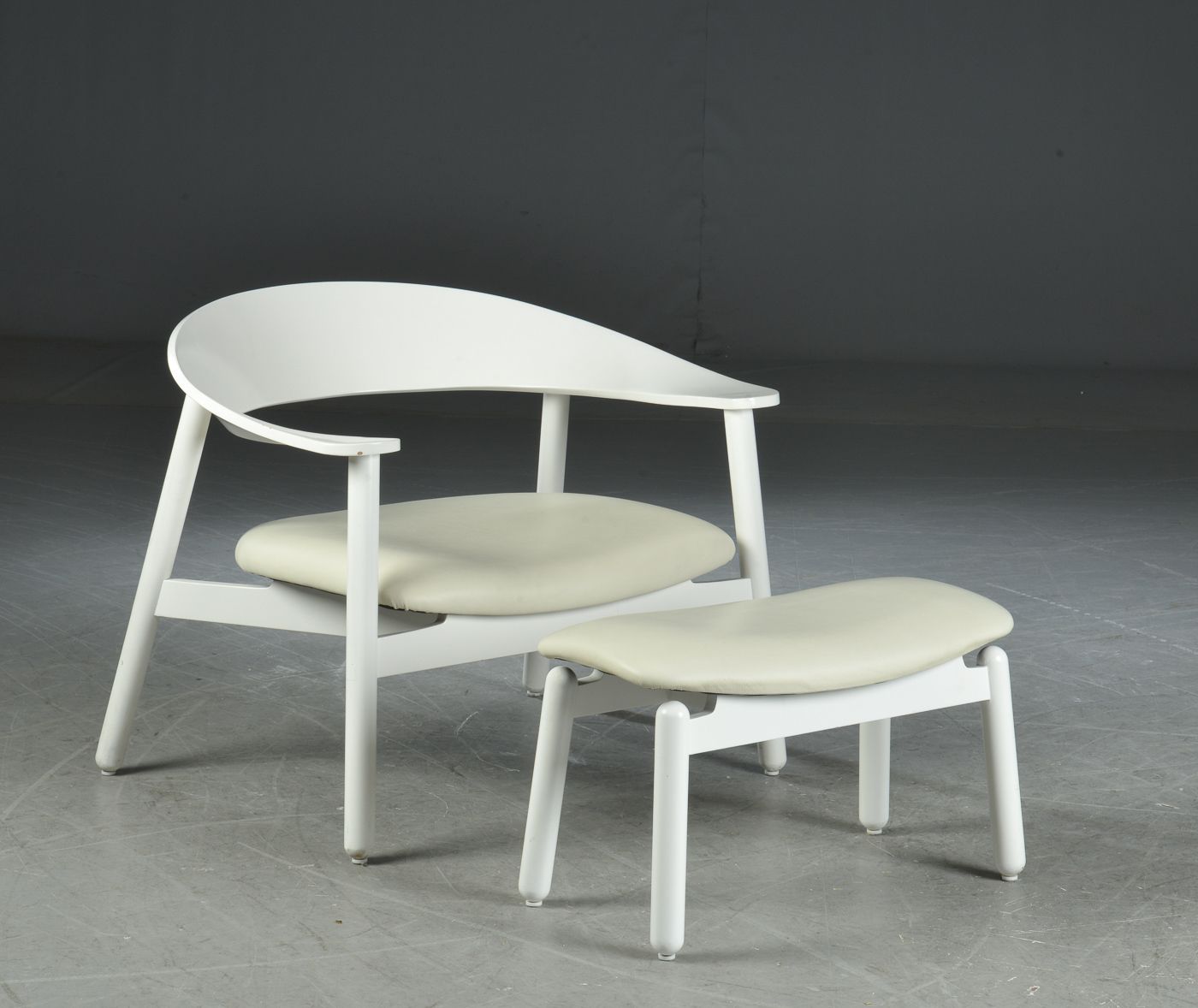 2000s Henrik Bønnelycke Sculptural Lounge Chair And Ottoman 