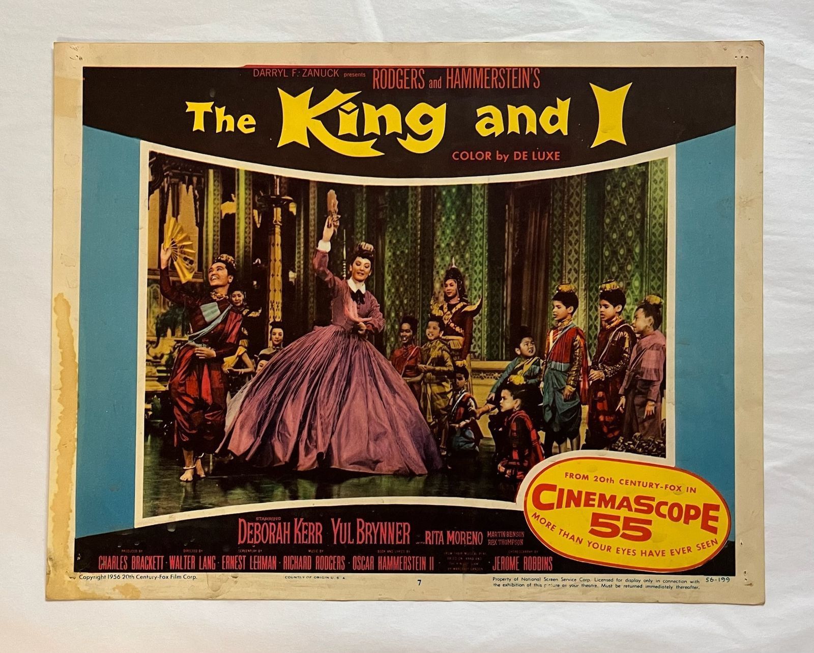 The King And I   Original 1974 Lobby Card #7 photo furniture