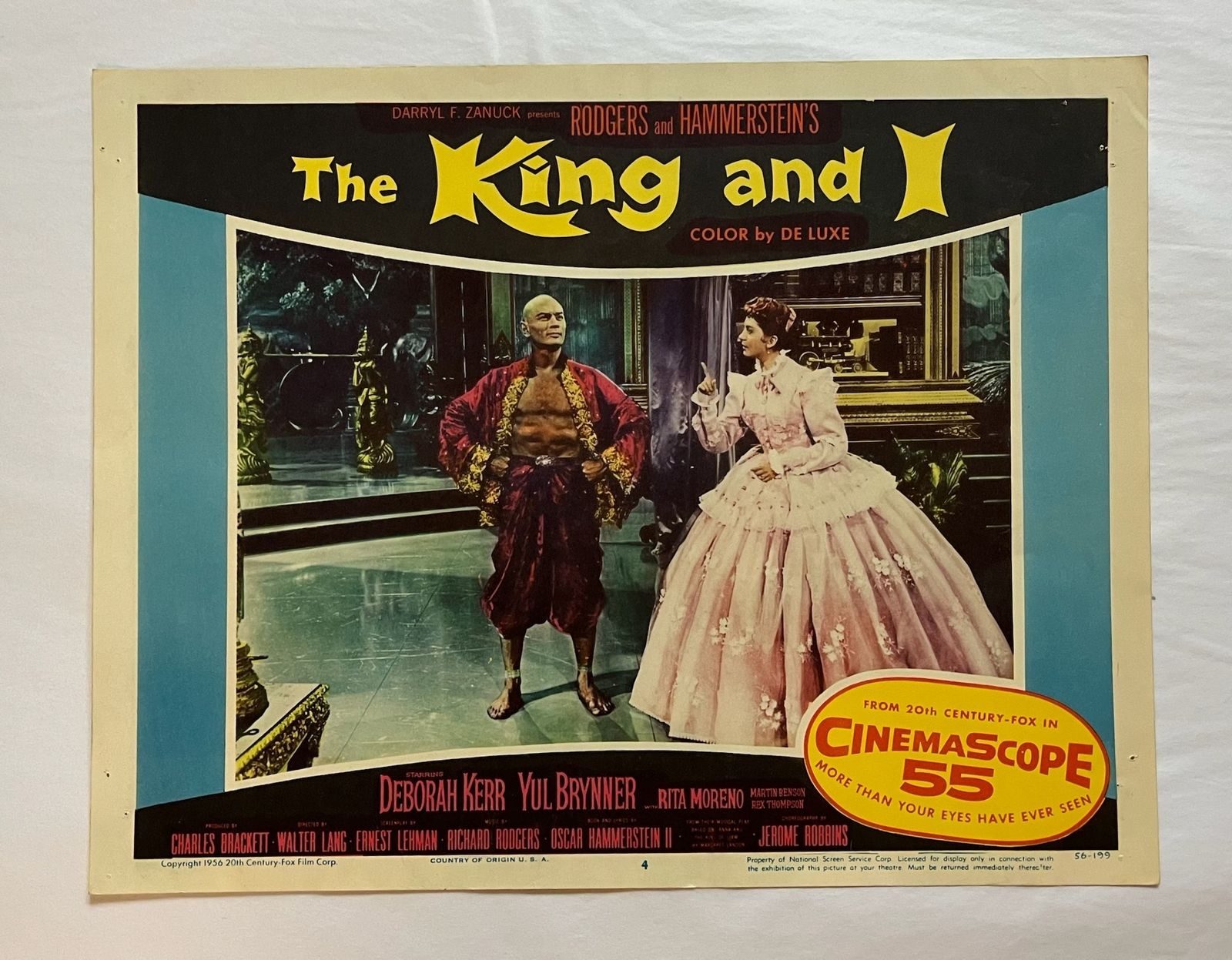 The King And I   Original 1974 Lobby Card #4 photo furniture