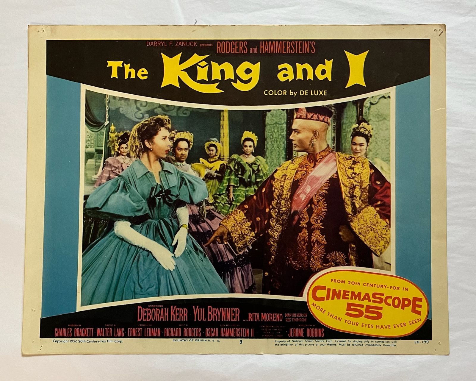 The King And I   Original 1974 Lobby Card #3 photo furniture