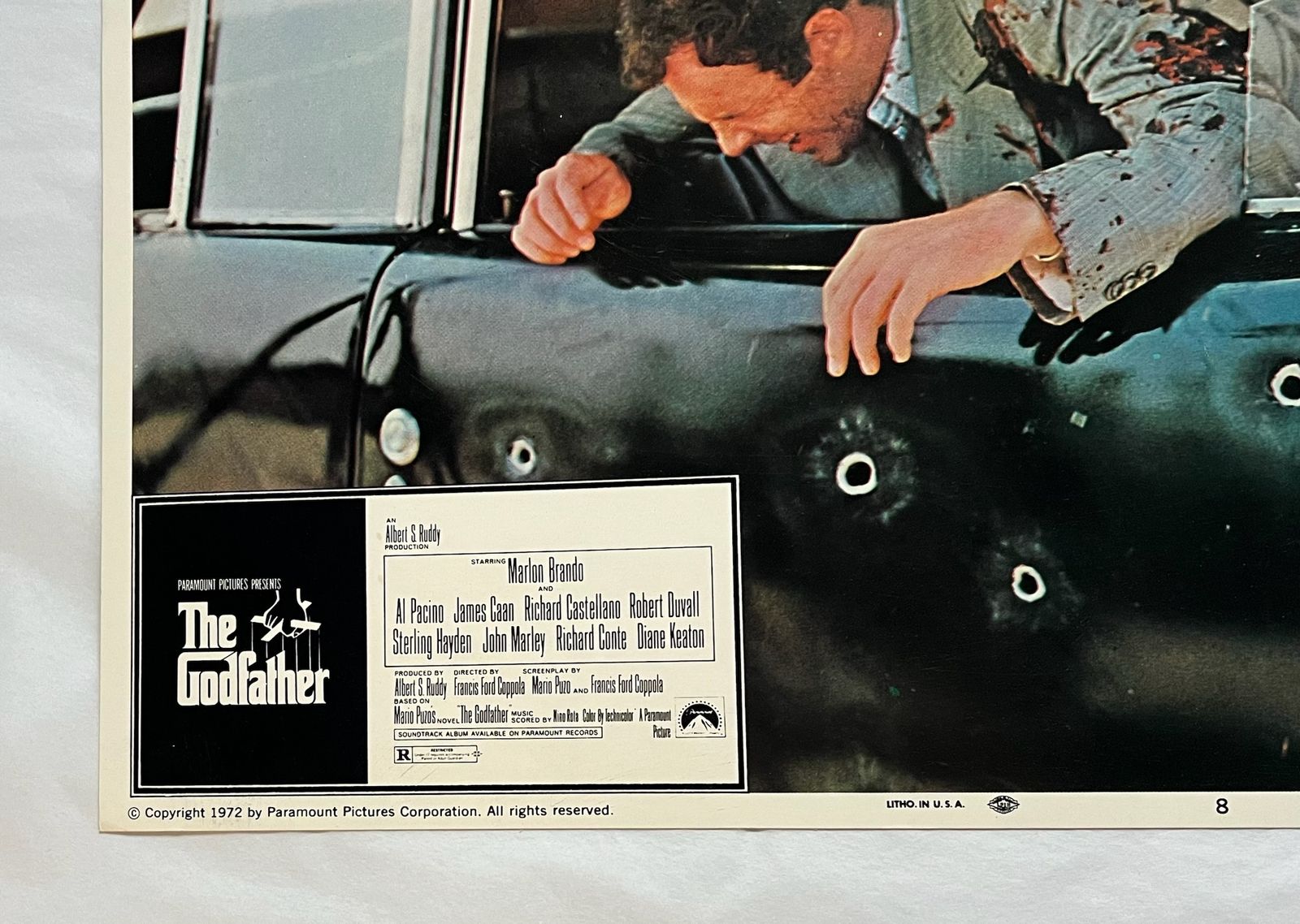 The Godfather   Original 1972 Lobby Card #8 photo for sale