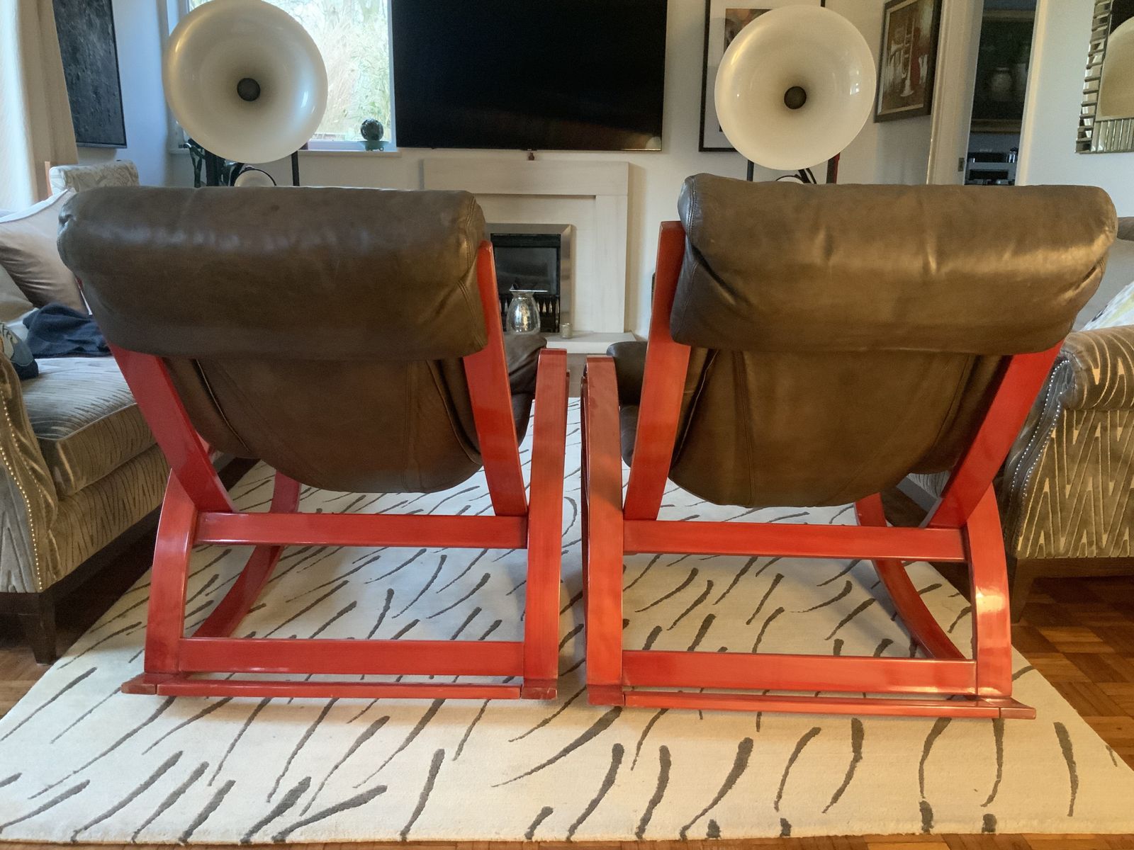 photo buy Gae Aulenti Sgarsul Lounge Rocking Chair   Two Available