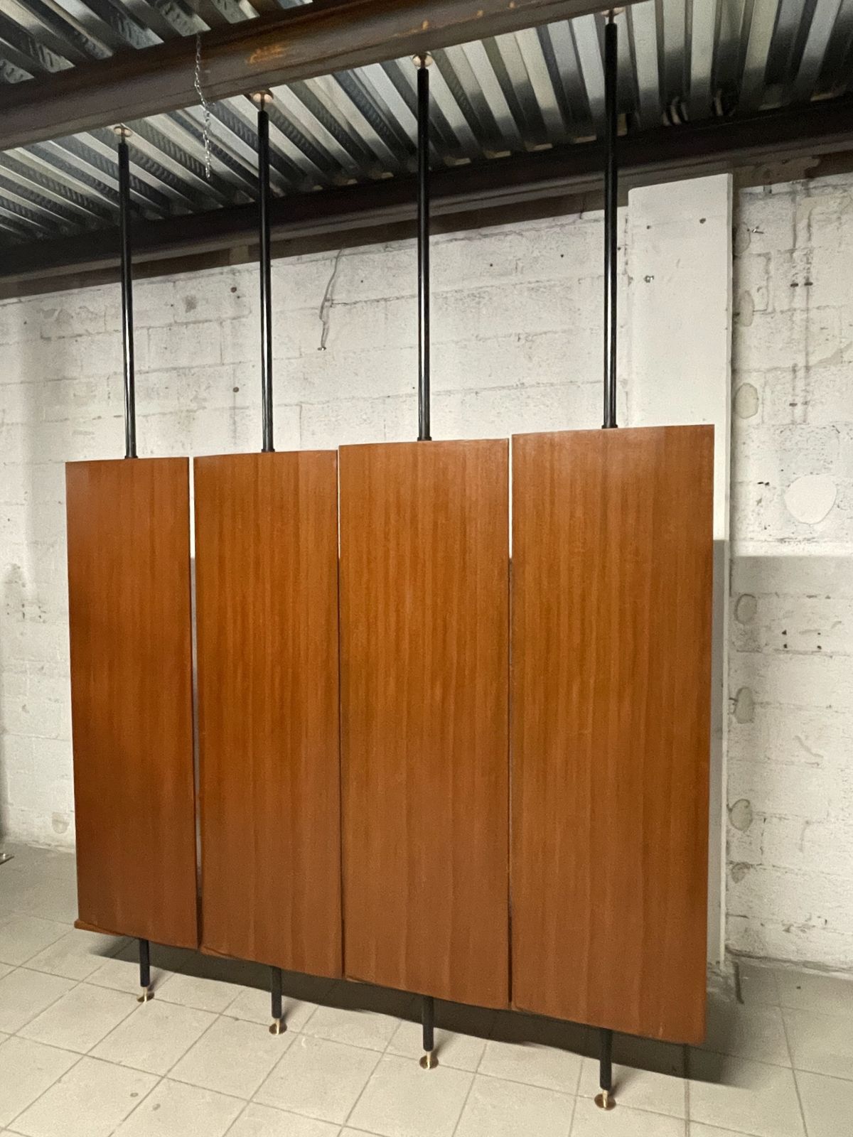 Coat Racks With Revolving Teak Doors, 60s photo buy