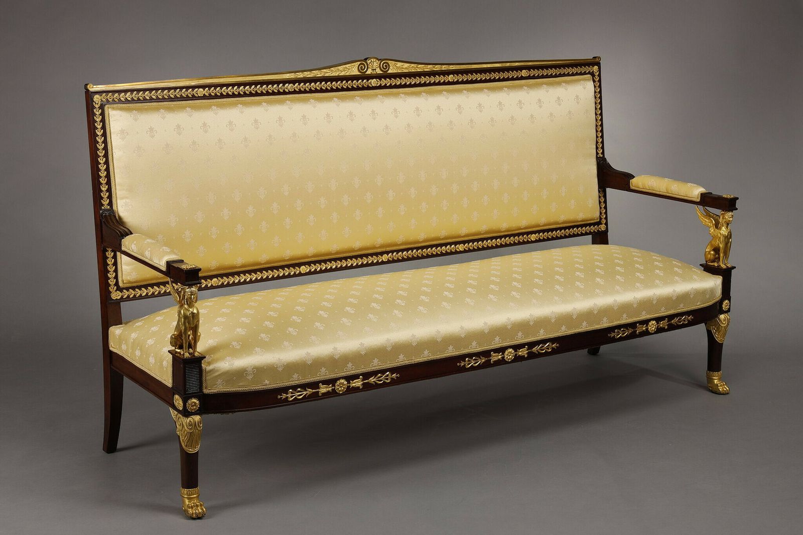 A Majestic Empire Style Salon In Mahogany And Gilded Bronzes photo 22704.0