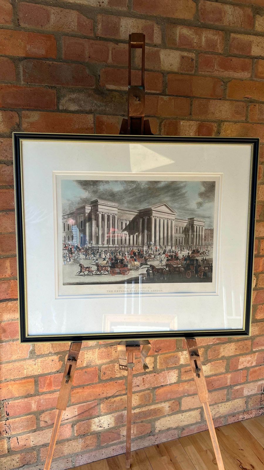 Antique Engraving With Aquatint   1830 The Royal Mail's Departure From The General Post Office, London   Richard Reeve After James Pollard photo furniture