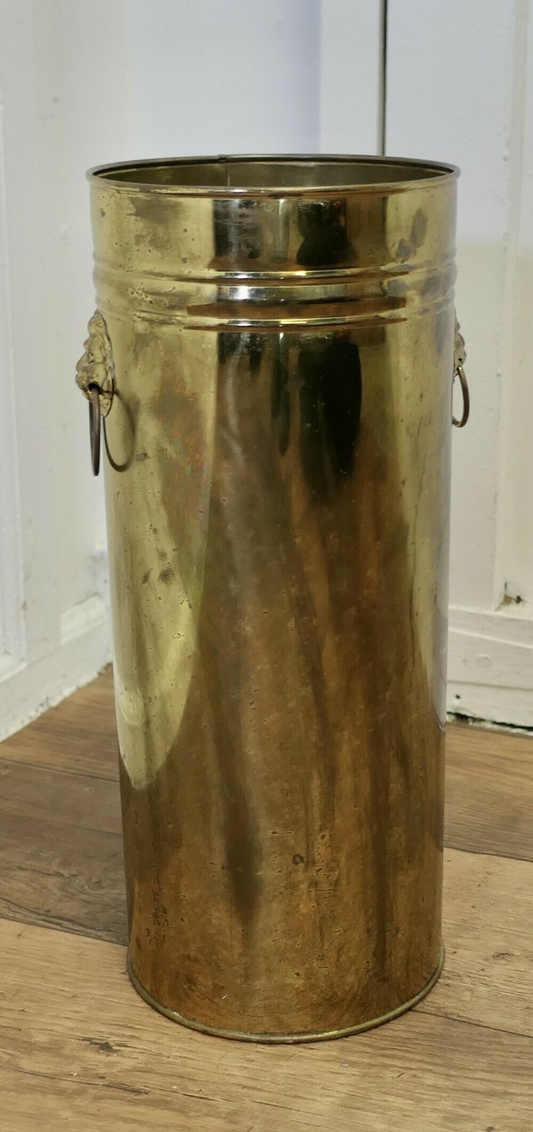 Arts And Crafts Brass Stick Stand, Umbrella Stand