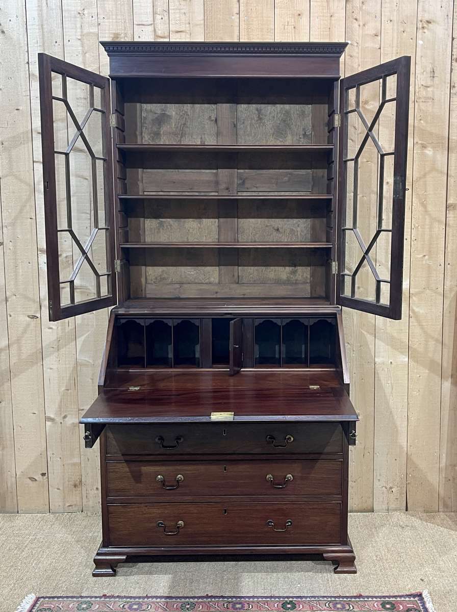 19th Century English Mahogany Writing Desk photo for sale