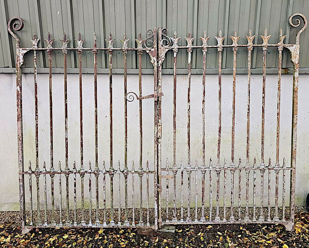 A Very Rare Set Of Large 19th Century Estate Entrance Gates