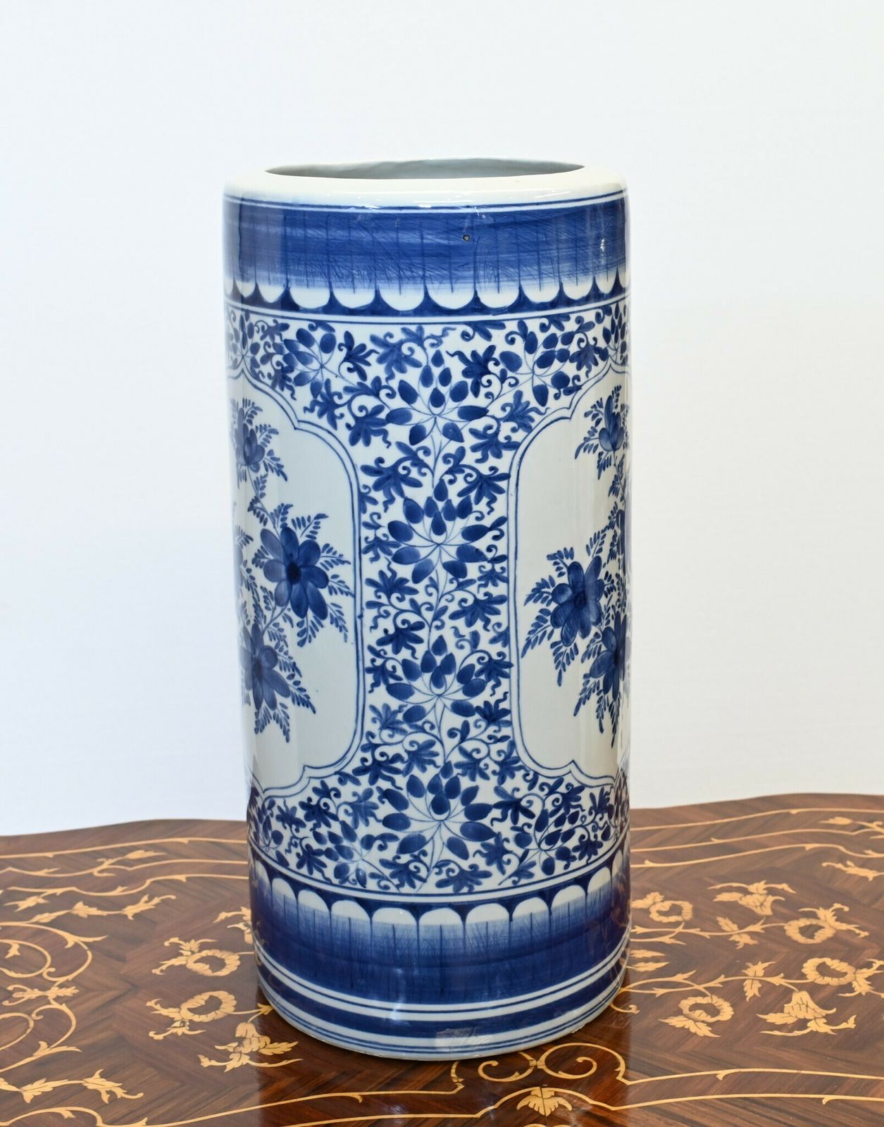 Chinese Ming Porcelain Tall Urn Vase Umbrella Stand photo Home Decor