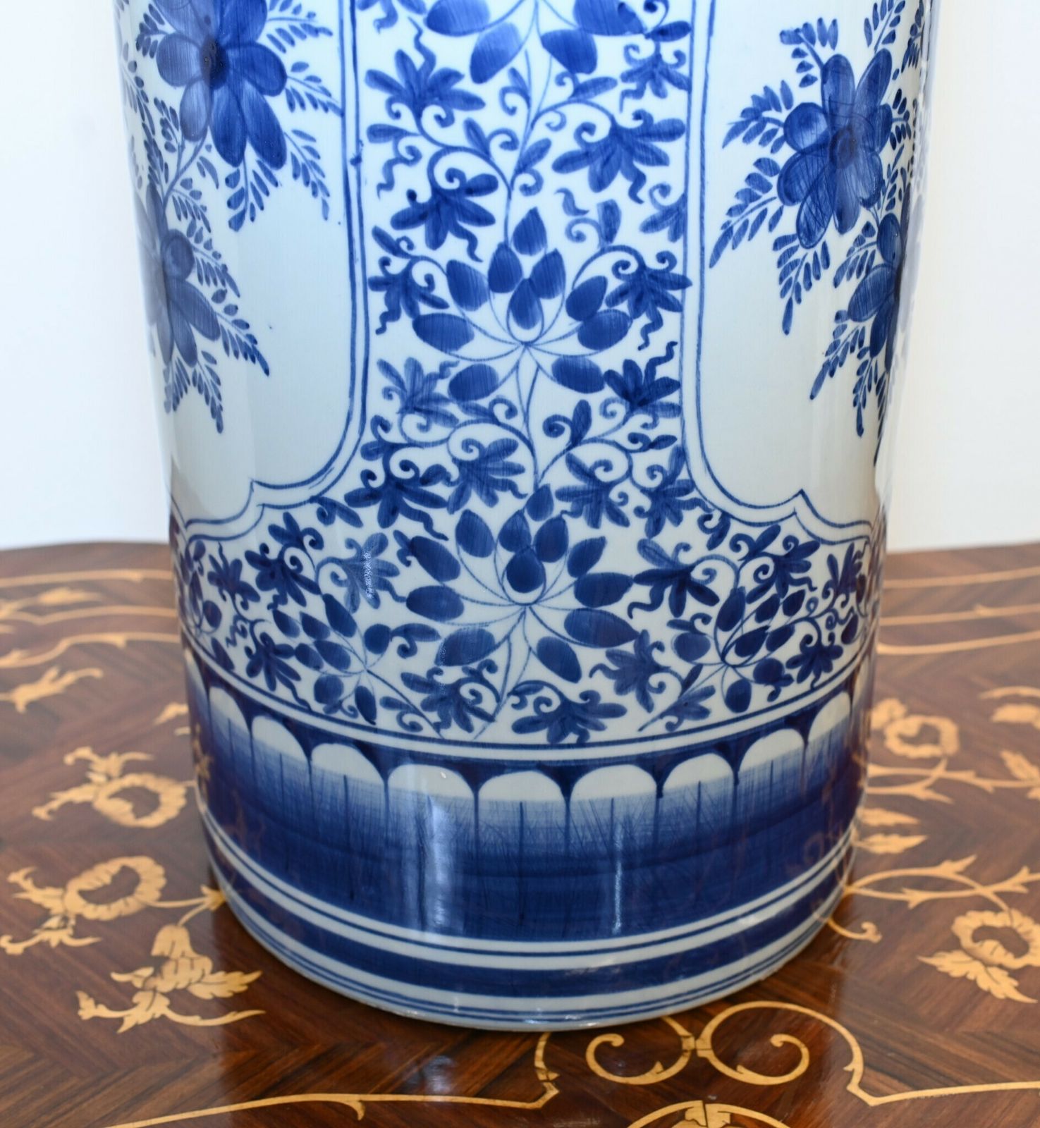 Chinese Ming Porcelain Tall Urn Vase Umbrella Stand photo 350.0