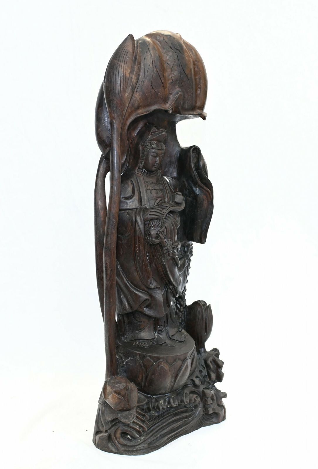 Carved Nepalese Buddha Statue Standing Bodhisattva photo buy