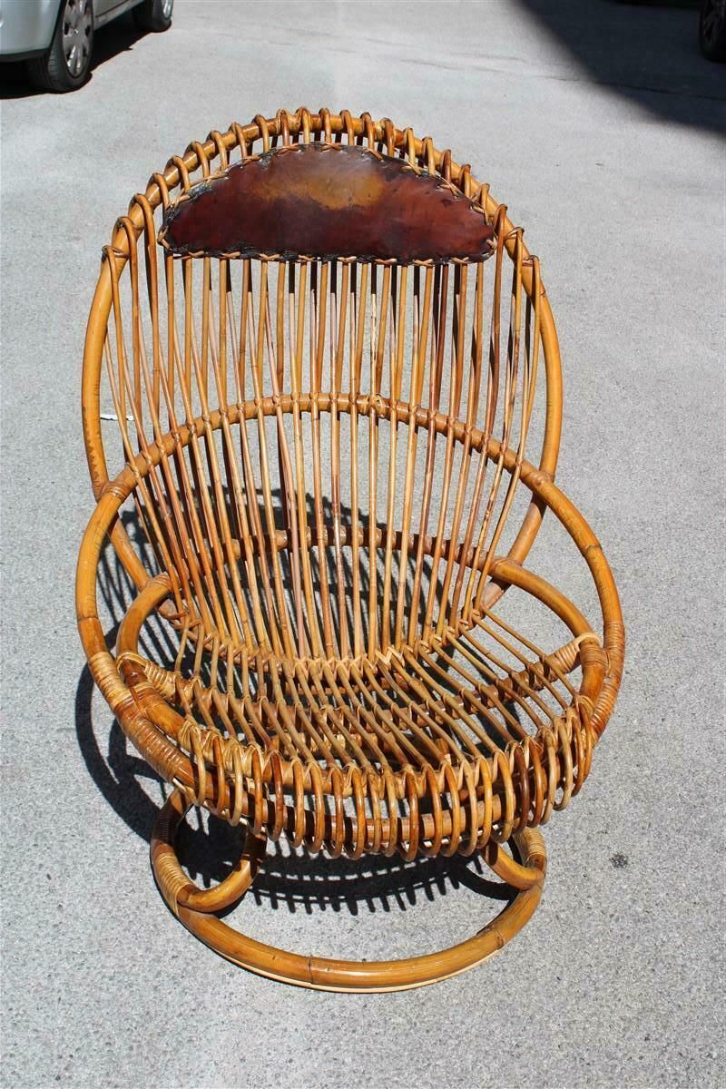 Bonacina Chair Tito Agnoli 1950 Bamboo Italian Design Mid Century 1950 photo 2178.0