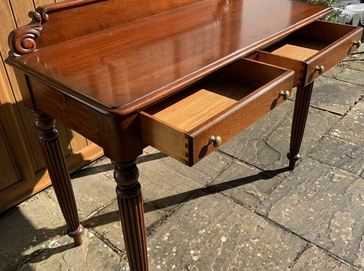 A Vintage Early 19th Century Style Mahogany Consul Or Hall Table C1950. photo vinterior