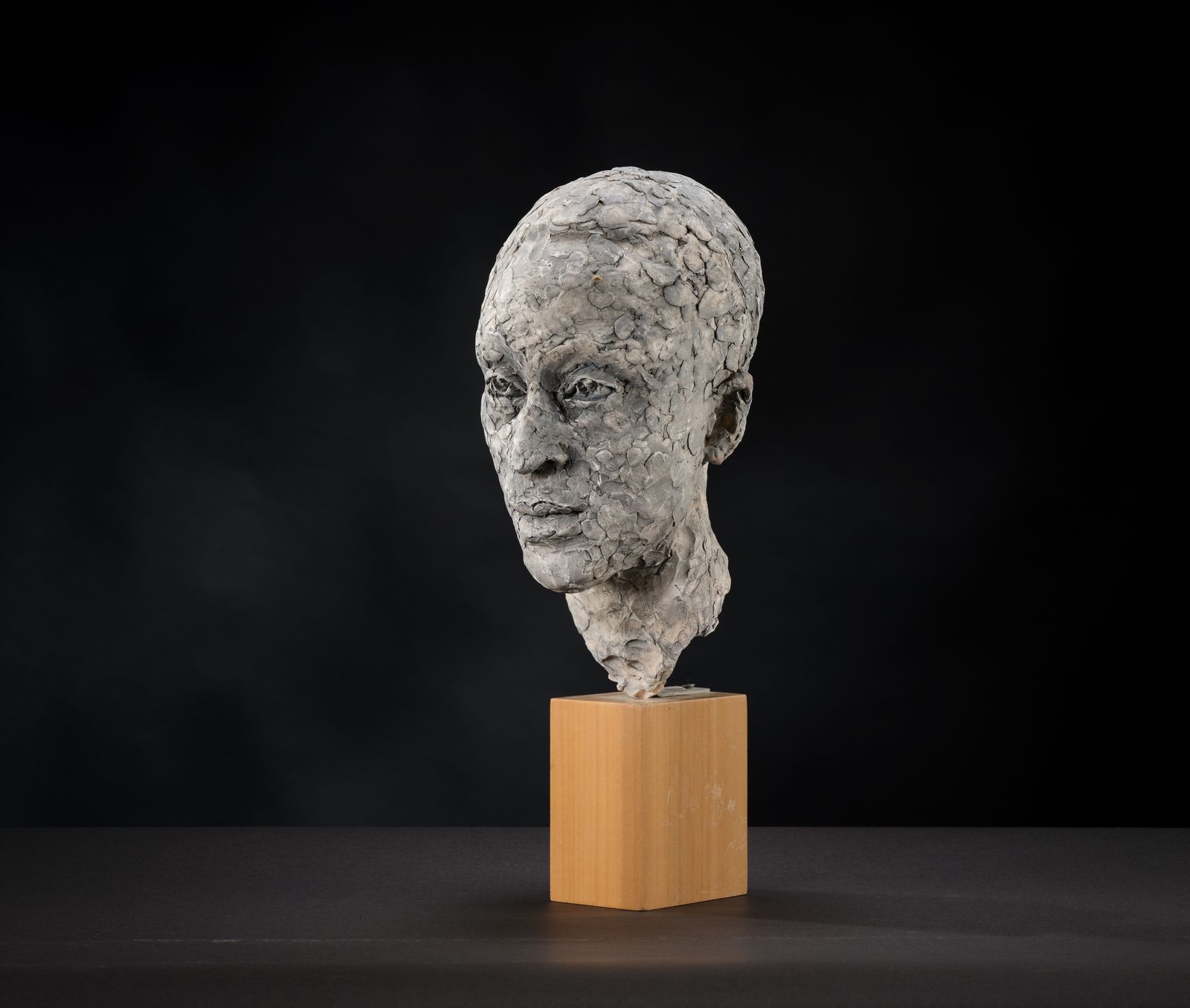 Stunning 'Patience Agbabi' Vintage Man Head Sculpture By Bryan Ellery, England Circa 1990's photo Home Decor