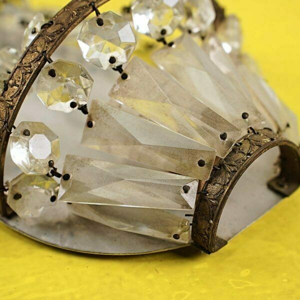 Vintage Maria Theresa Style Metal And Glass Applique photo furniture