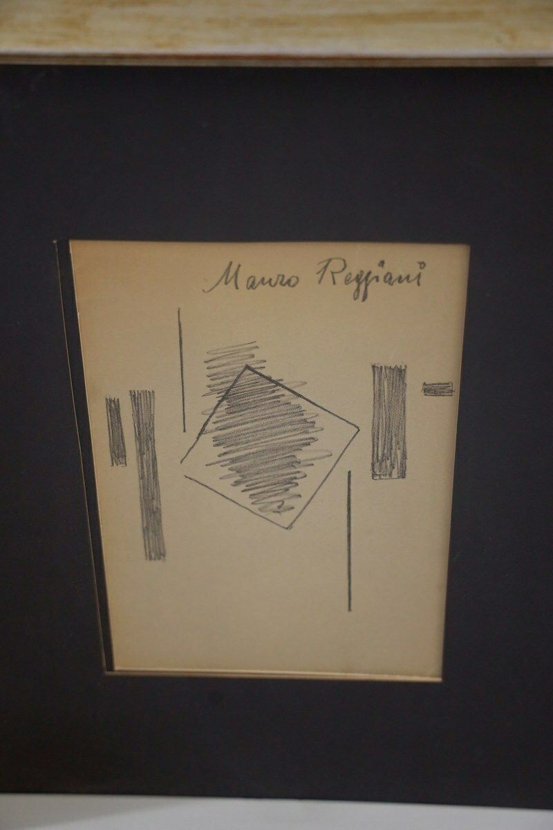 2705.0 Work By Marco Reggiani, Mixed Media On Cardboard, 1970s photo