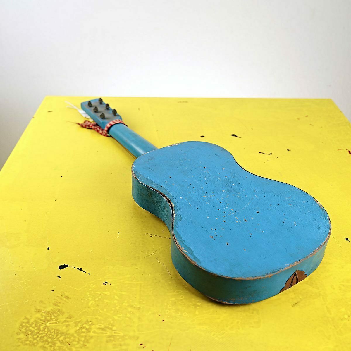 Vintage Wooden Guitar Made In Italy photo Home Decor