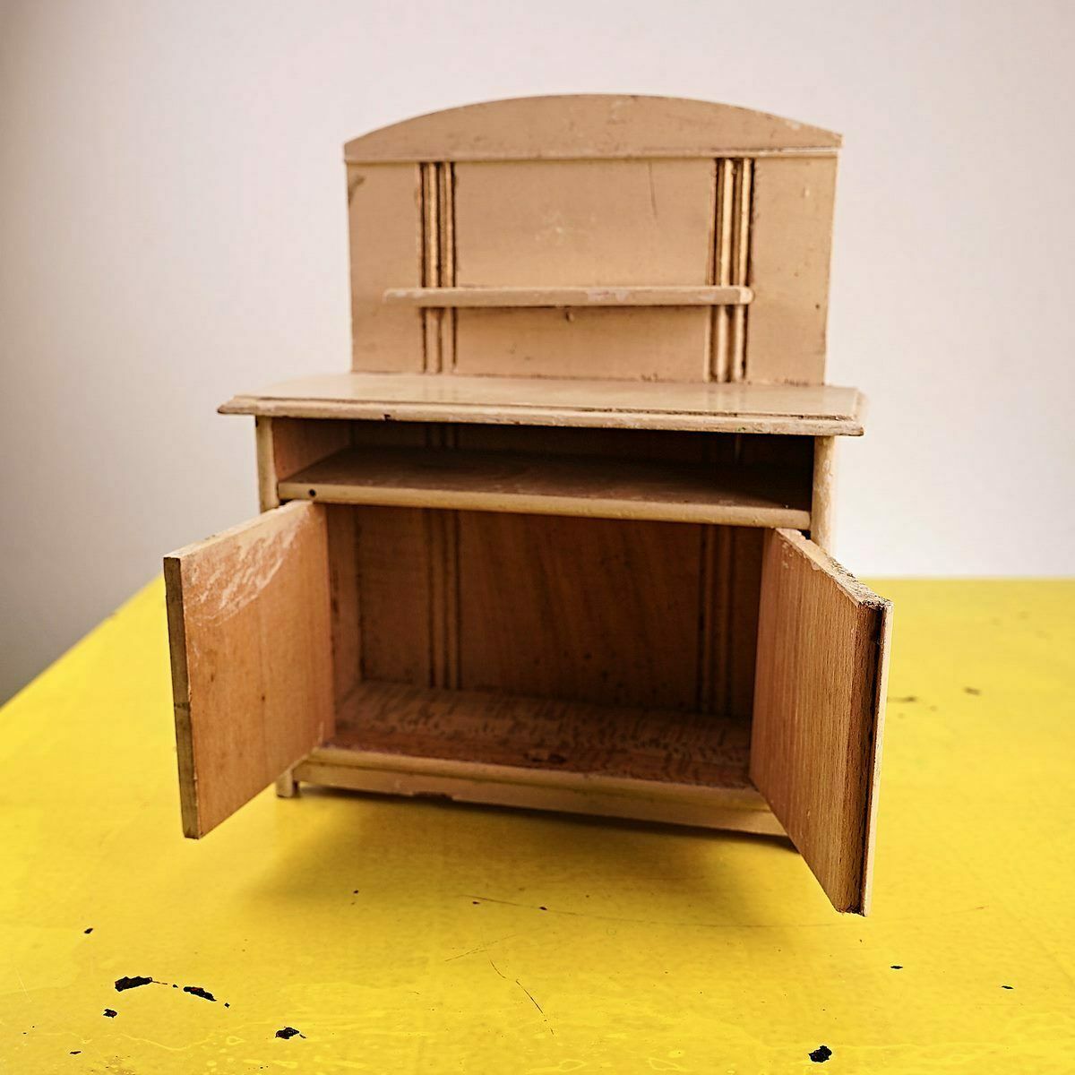 Wooden Sideboard For Dolls From The 1900s photo furniture
