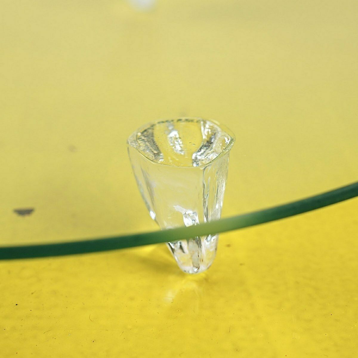 Vintage Glass Table Centerpiece photo furniture