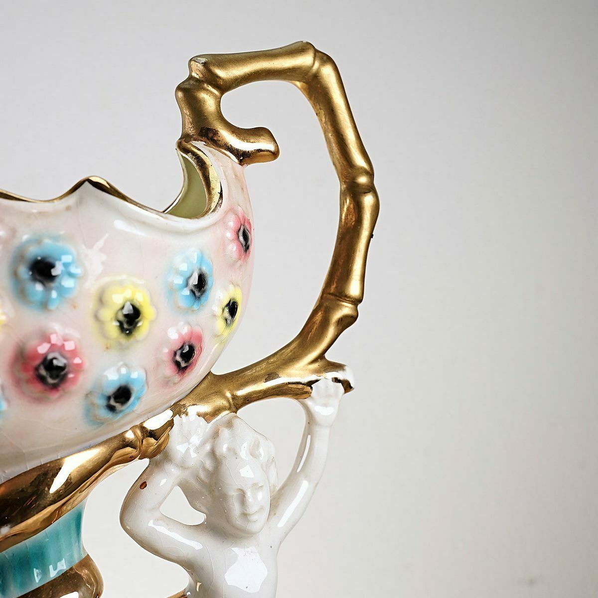 Fern Sesto Florentine Ceramic Vase From The 1950s photo for sale