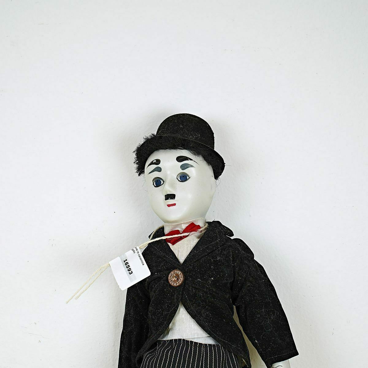 Vintage Ceramic Collectible Doll, Charlie Chaplin photo for sale