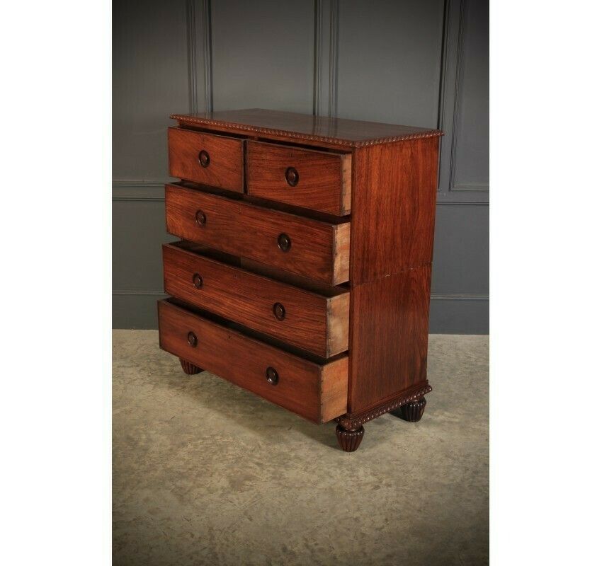 Furniture 2 Piece Anglo Indian Military Chest Of Drawers photo