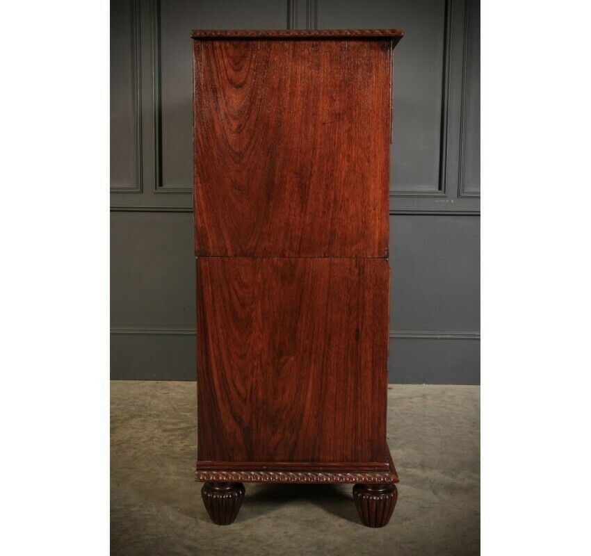 photo vintage 2 Piece Anglo Indian Military Chest Of Drawers