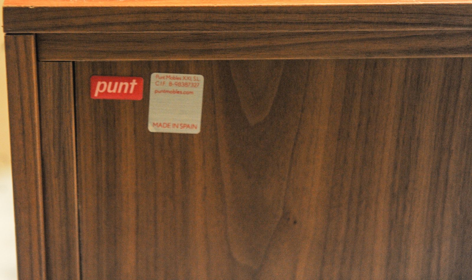 Pair Of Punt Mobles Side Tables With Louvre Effect Drawers Upon Metal Bases Made In Spain Ol photo Furniture