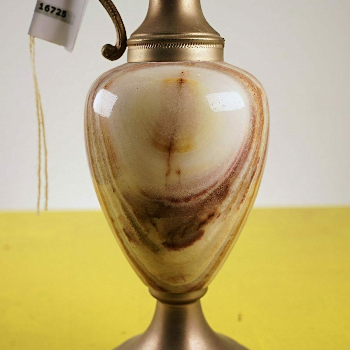 Vintage Vase In Metal And Onyx photo vinterior