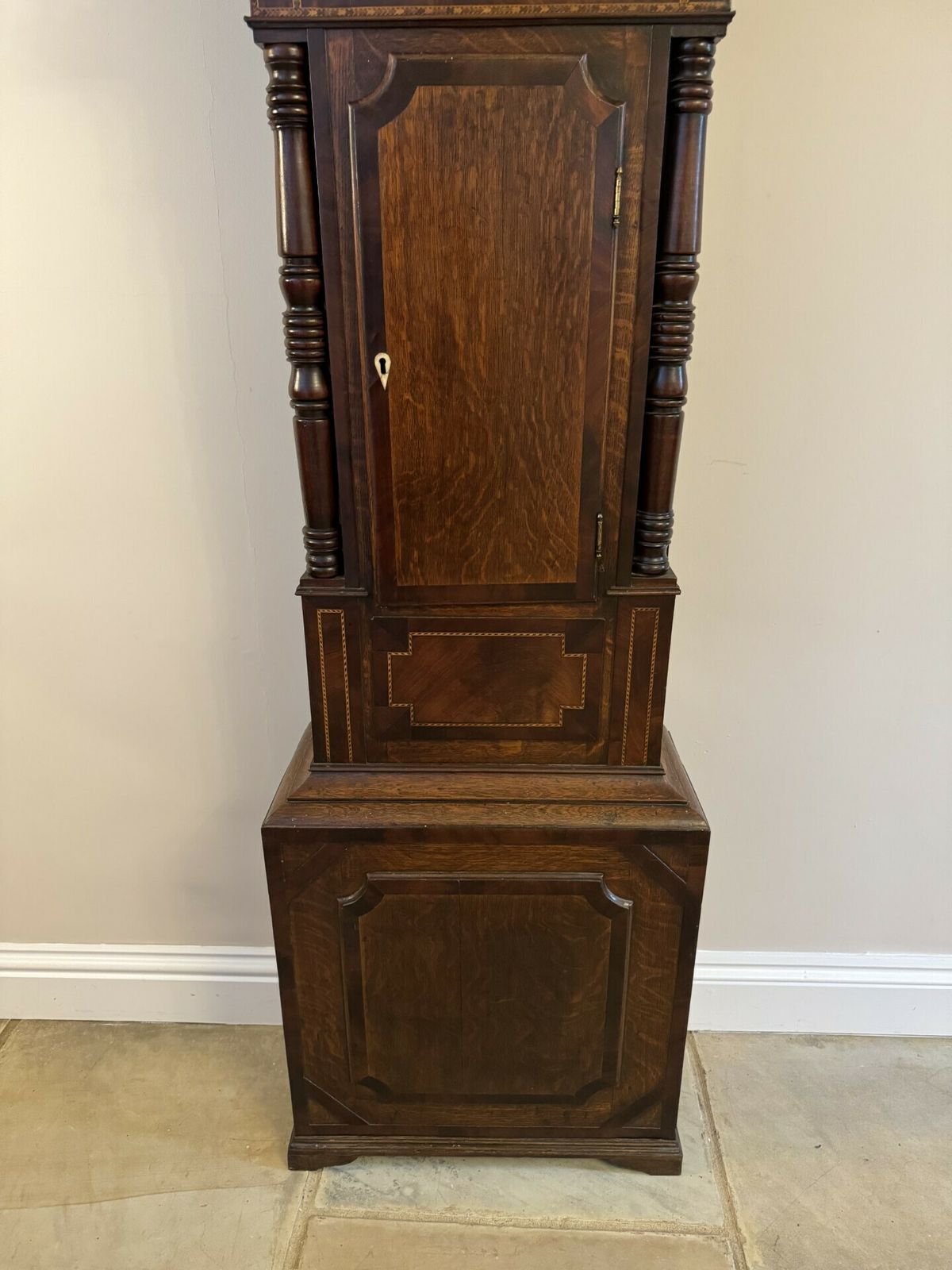 Fantastic Quality Antique George III Mahogany And Oak Longcase Clock photo furniture