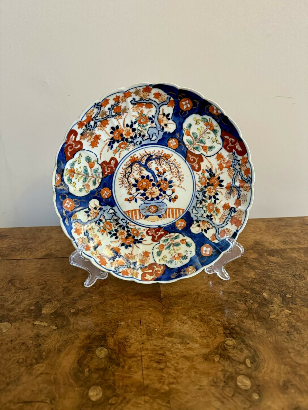 Quality Collection Of Three Large Antique Japanese Imari Plates photo 545.0