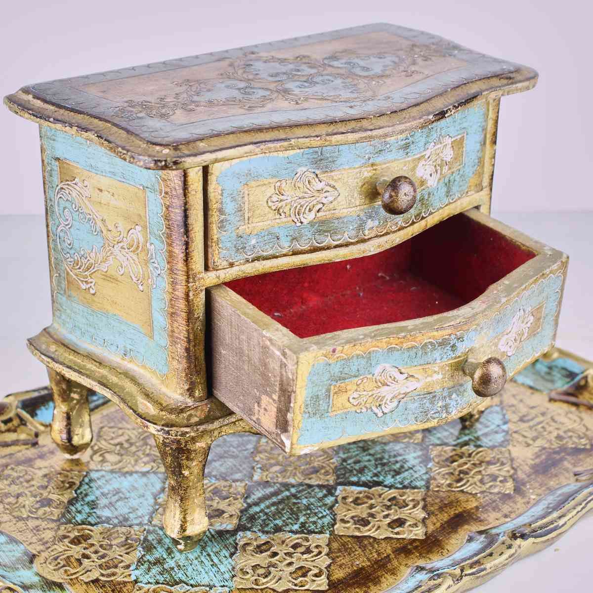 Jewelery Holder + Tray photo for sale