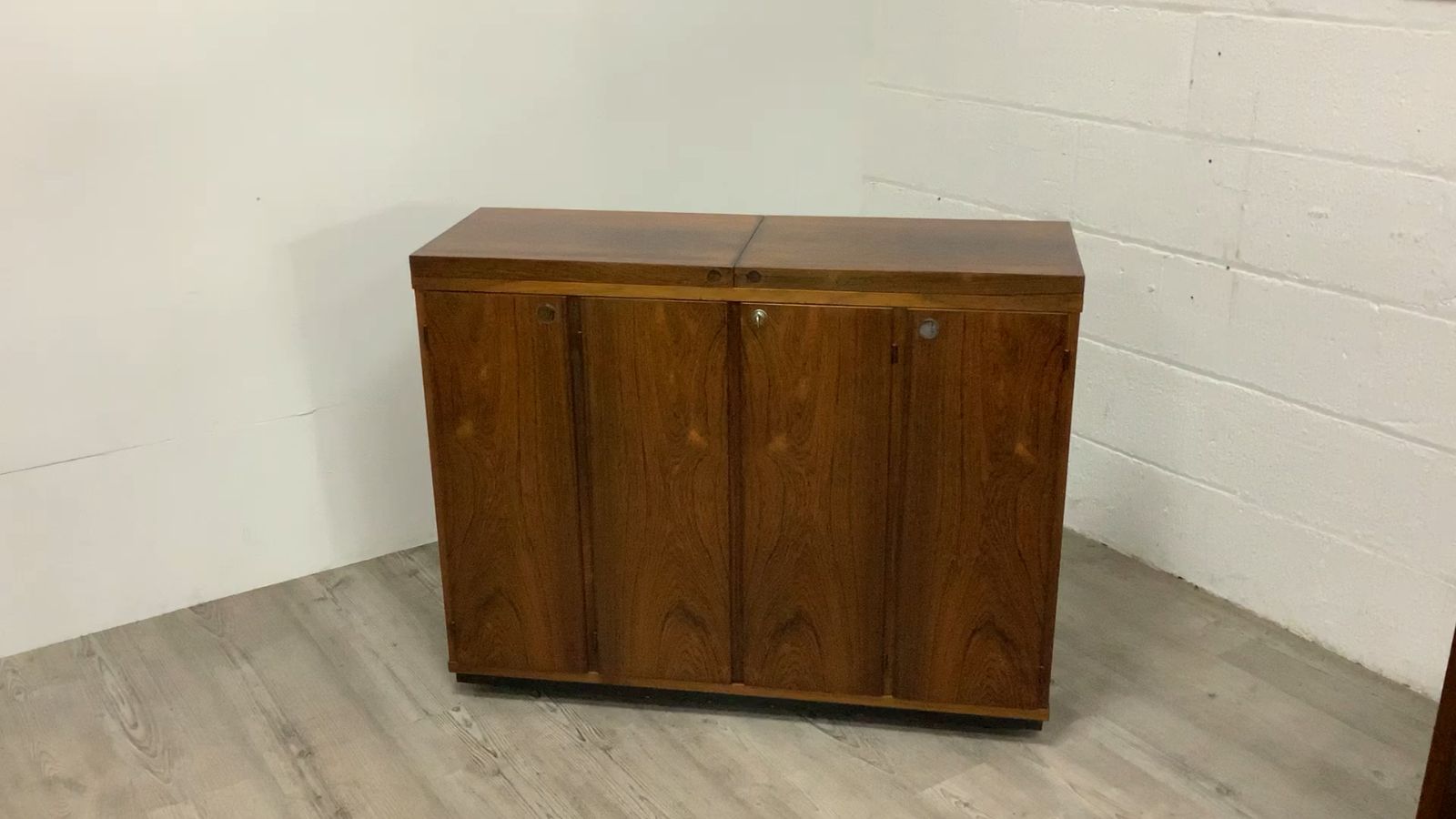 Danish Rosewood Captains Drinks Cocktail Cabinet Bar By Reno Wahl Iversen Folr Drylund photo furniture