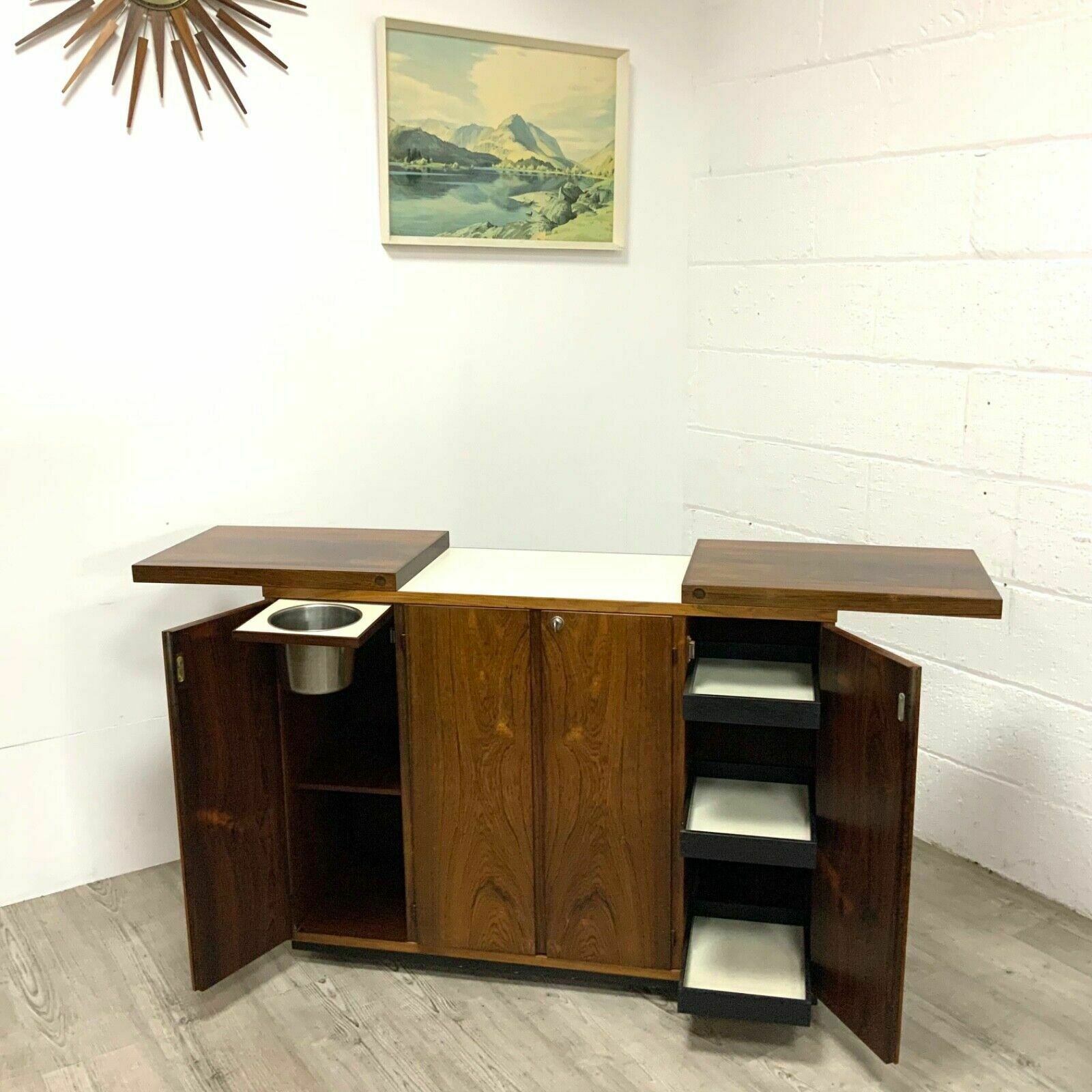 Danish Rosewood Captains Drinks Cocktail Cabinet Bar By Reno Wahl Iversen Folr Drylund photo buy