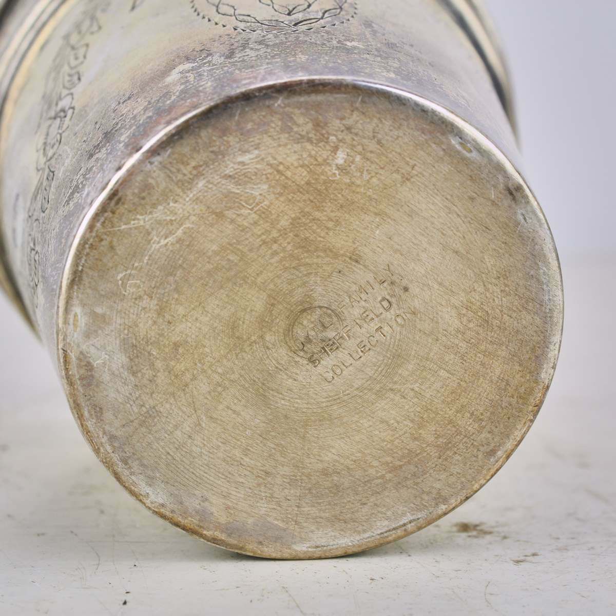 Royal Family Sheffield Chiselled Vase photo for sale