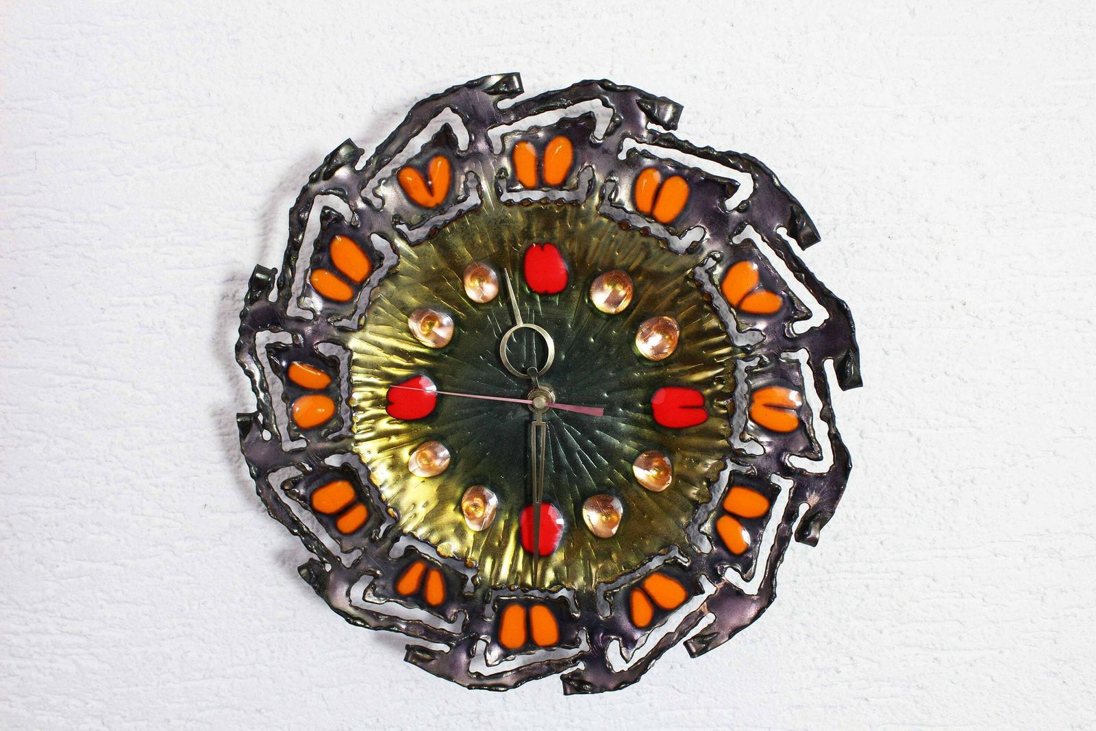 Wall Clock By Franco Bastianelli, Italy Studio Laurana 1960 photo for sale
