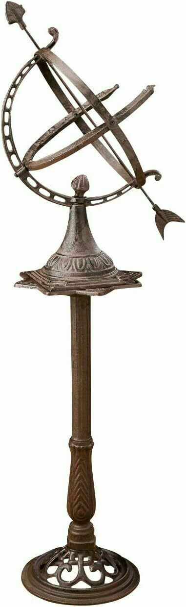 Antique Style Sundial – Vintage Garden Decoration, Iron photo furniture