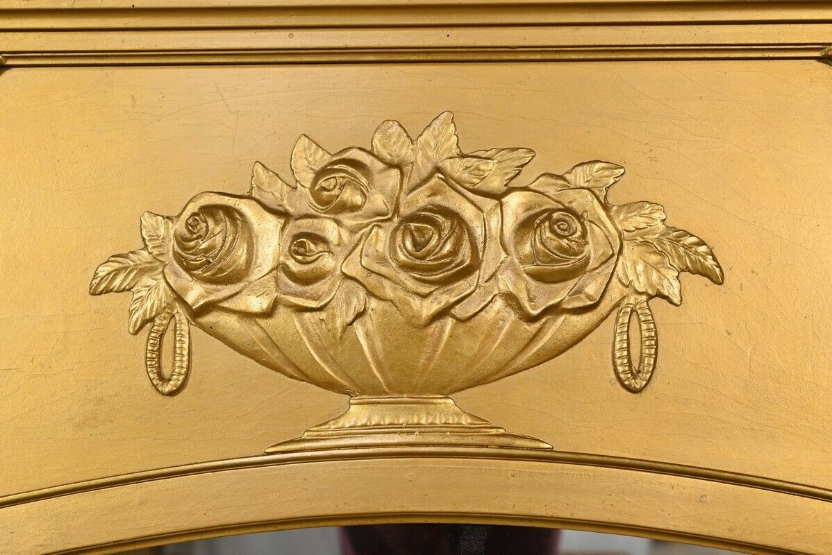 Wooden Mirror And Golden Staff, Louis XVI Style – 1930 photo vinterior