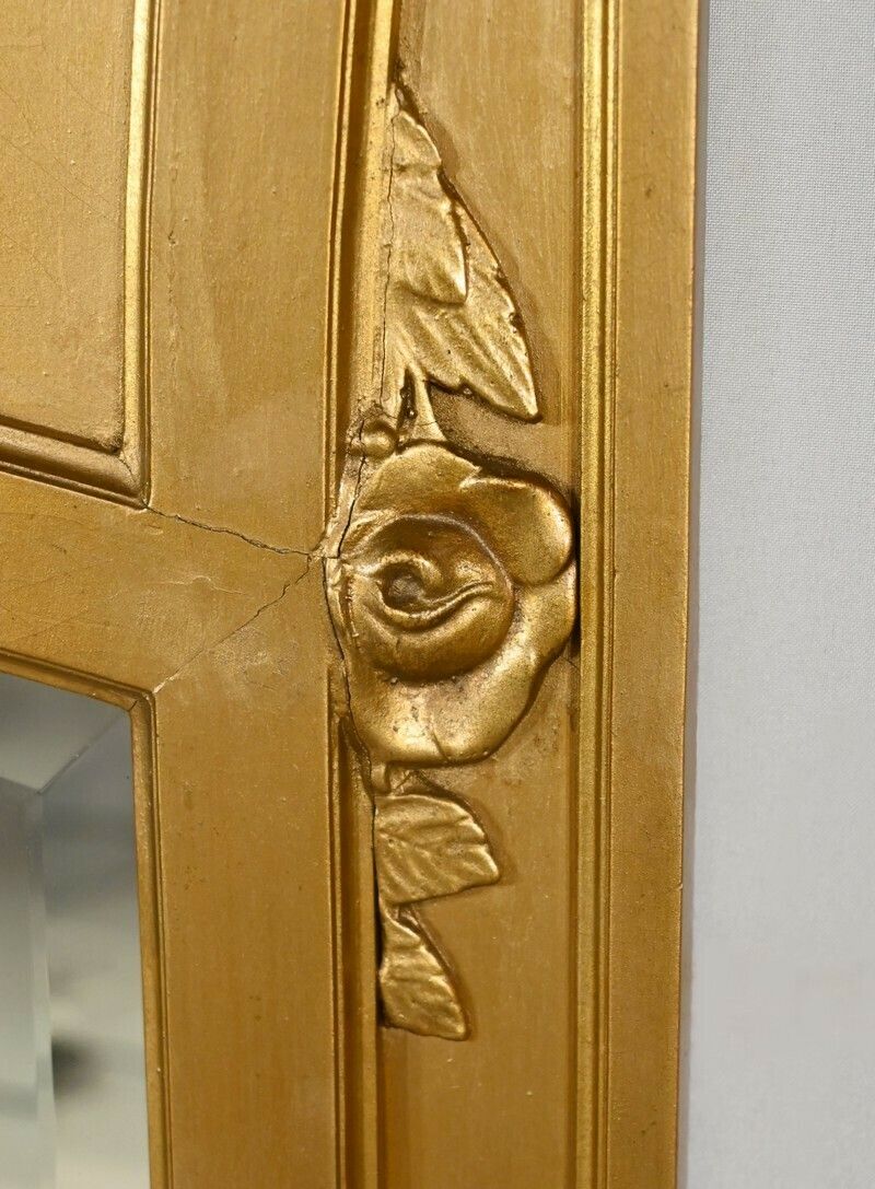 978.5 Wooden Mirror And Golden Staff, Louis XVI Style – 1930 photo