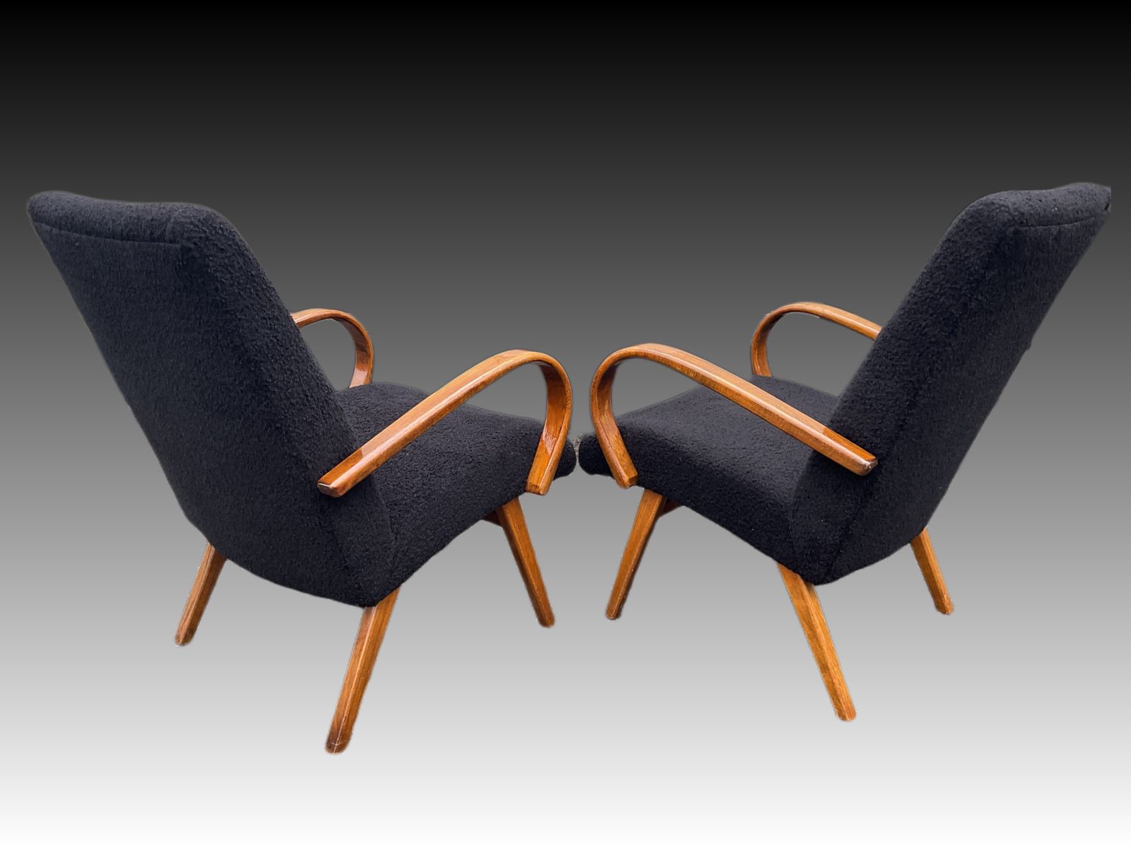 Model 53 Armchairs By Jaroslav Smidek For Ton, 1960s photo furniture
