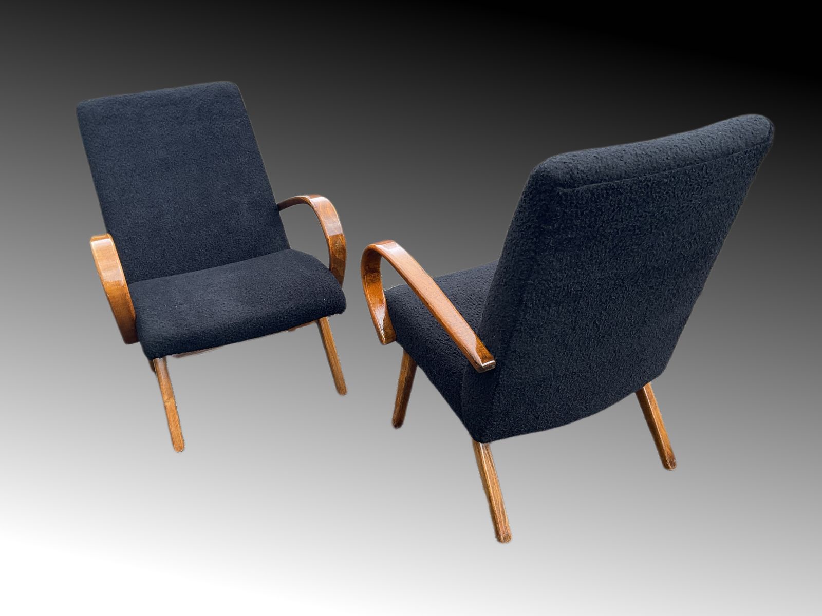 Model 53 Armchairs By Jaroslav Smidek For Ton, 1960s photo buy