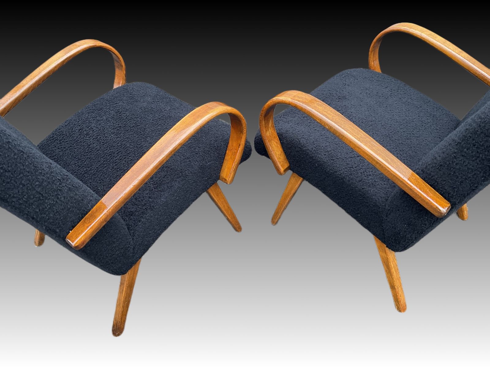 photo for sale Model 53 Armchairs By Jaroslav Smidek For Ton, 1960s
