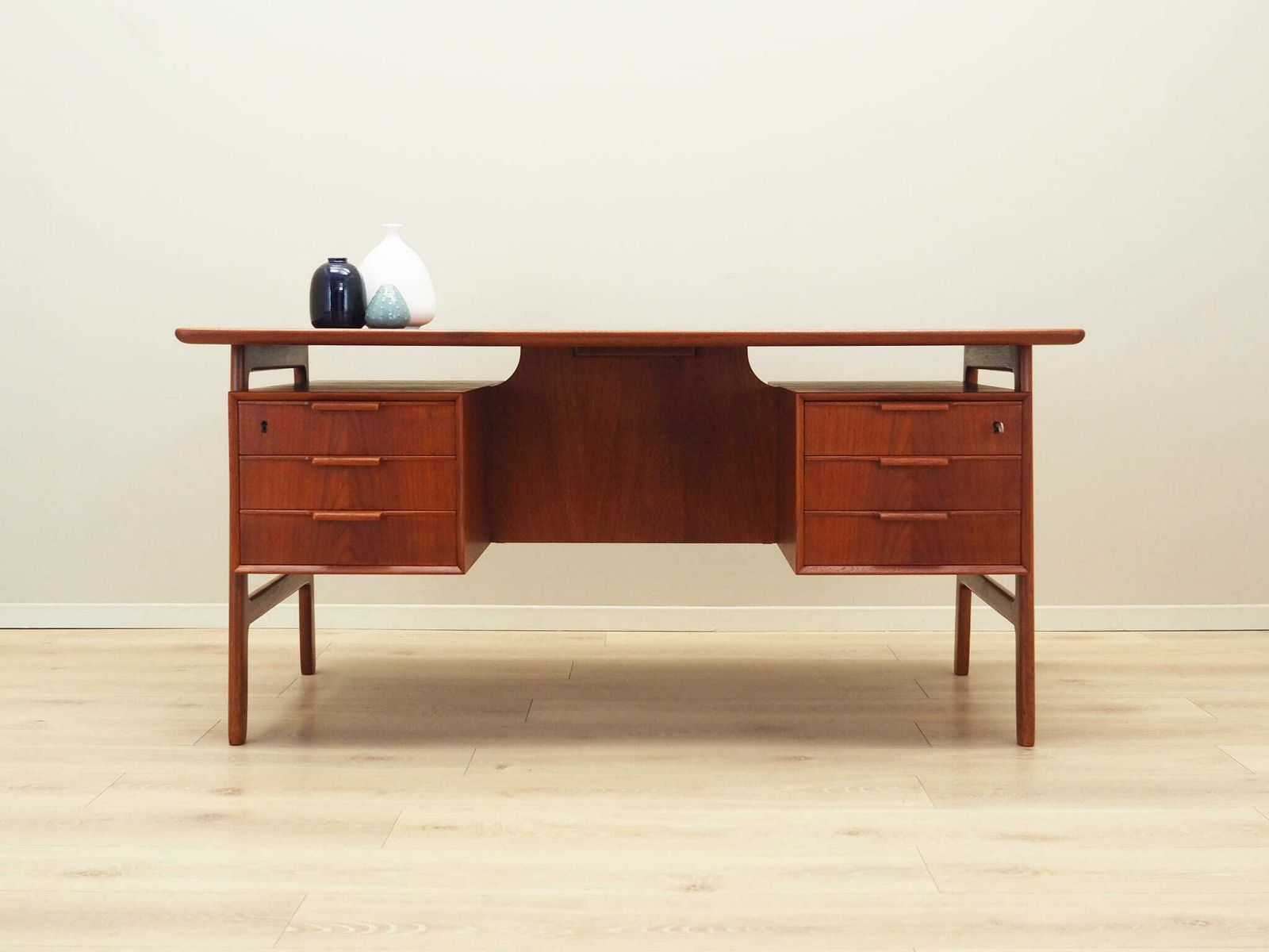 Teak Desk, Danish Design, 1970s, Manufacture: Omann Jun photo furniture