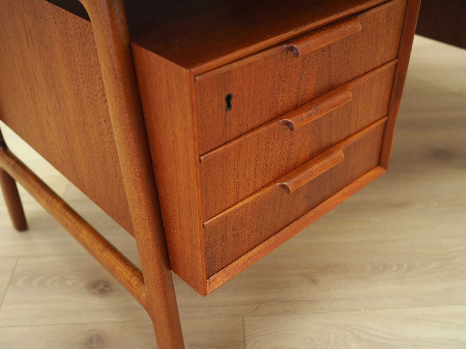 photo for sale Teak Desk, Danish Design, 1970s, Manufacture: Omann Jun