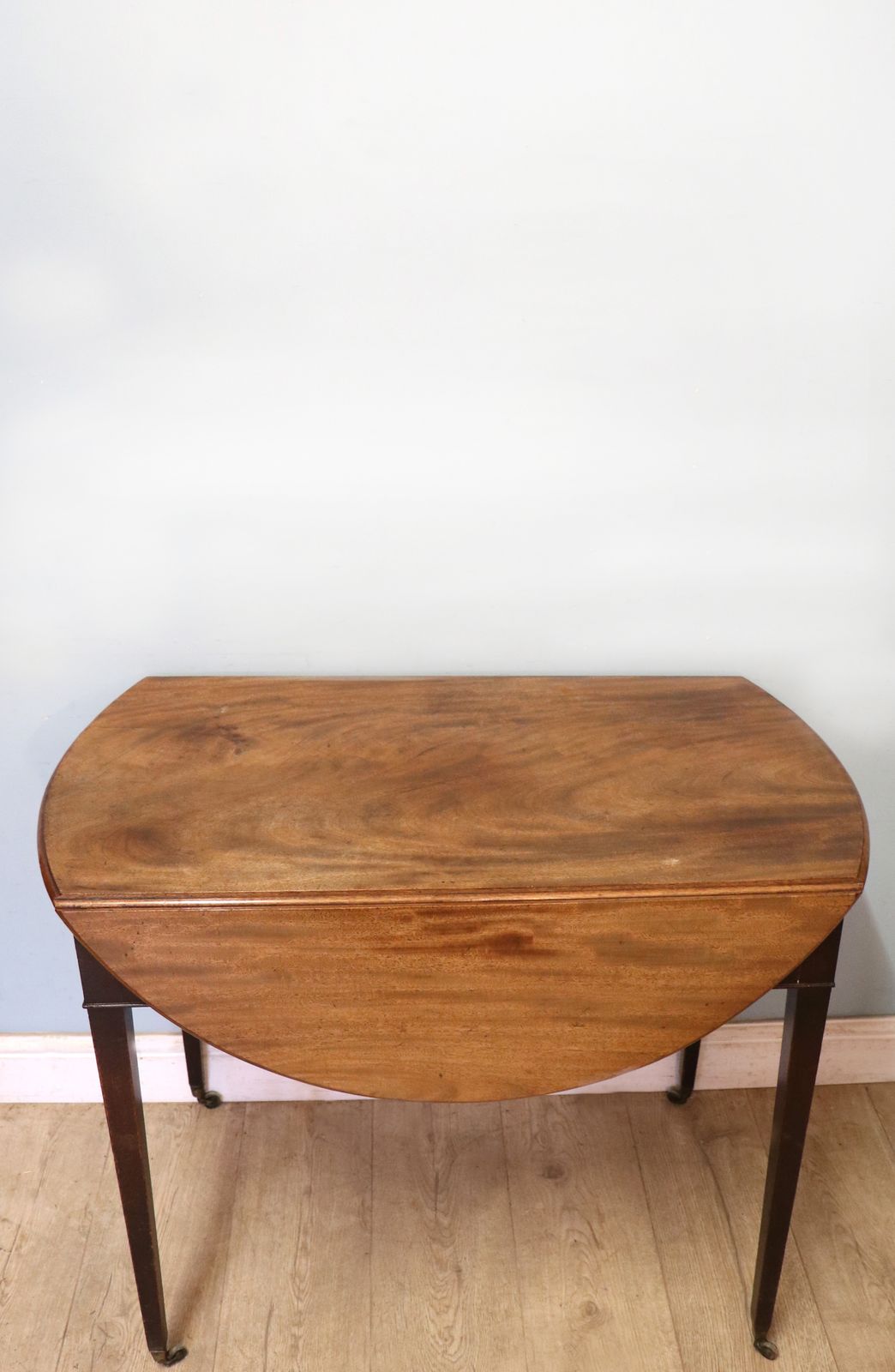 Furniture A Lovely Late Georgian Mahogany Pembroke . photo