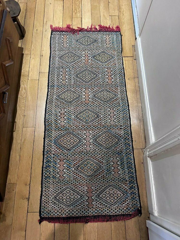 Kilim Hallway Rug, 1970s, Vintage