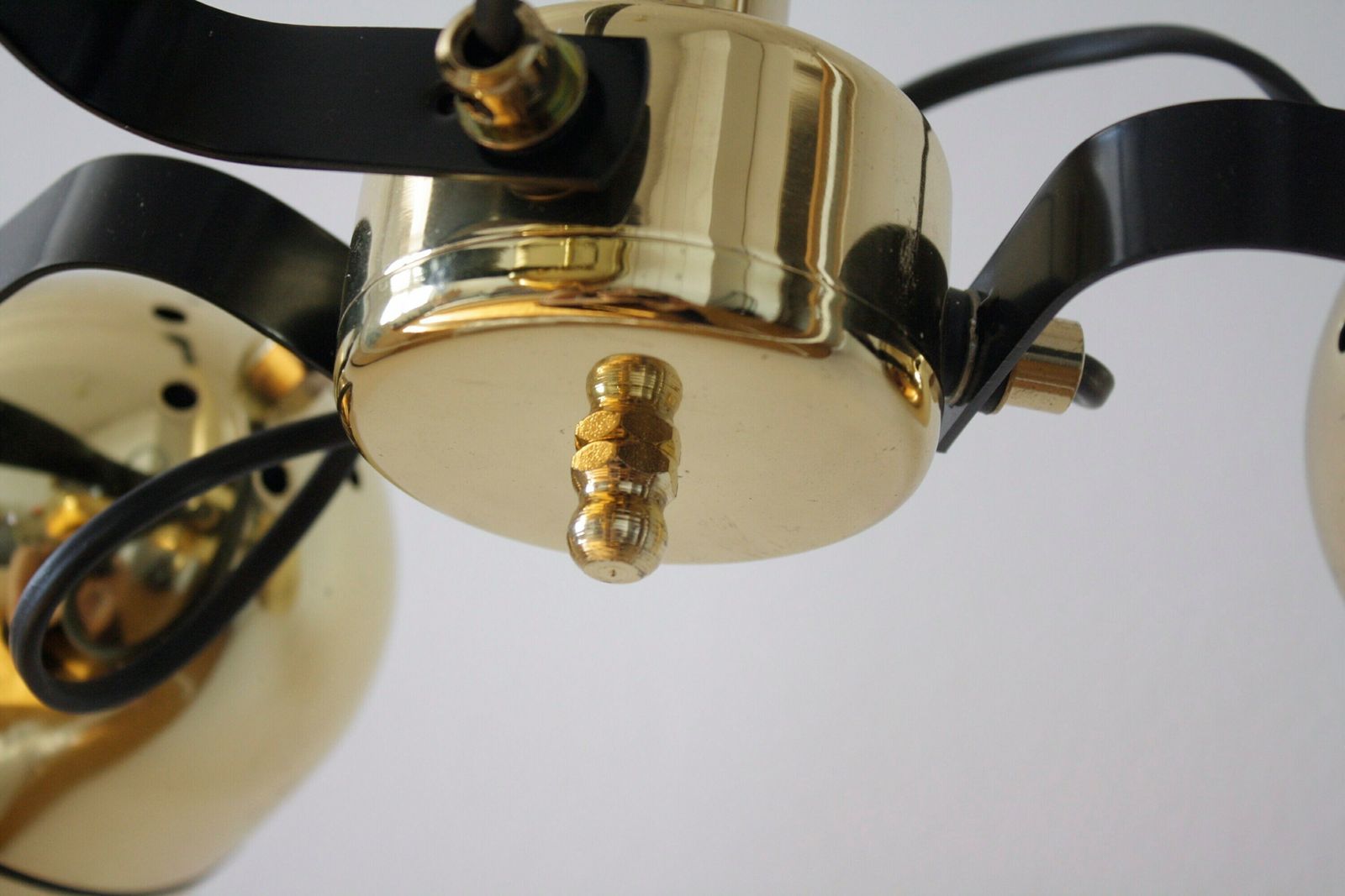 Mid Century Pendant Light / 70s Brass Space Age Lamp / Vintage Sputnik Brass Lamp / Mid Century Lighting / Yugoslavia / Modernist Lamp Light photo Lighting