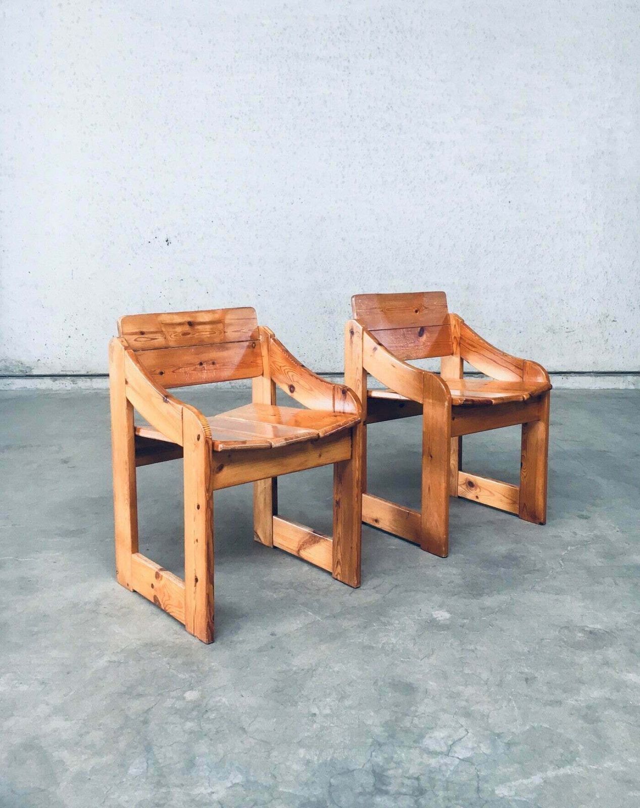 Scandinavisch Design Stoelen Van Grenenhout, Zweden, Ca. Jaren 1960 photo Meubels