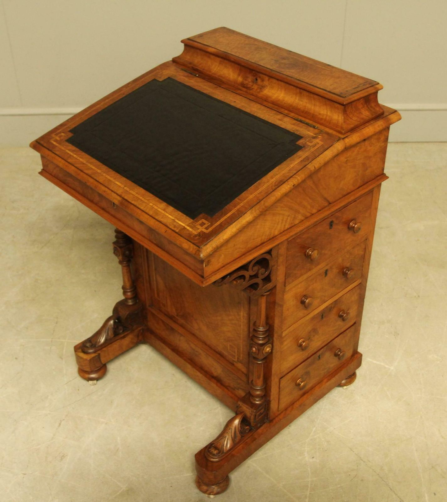 Victorian Inlaid Walnut Davenport photo furniture