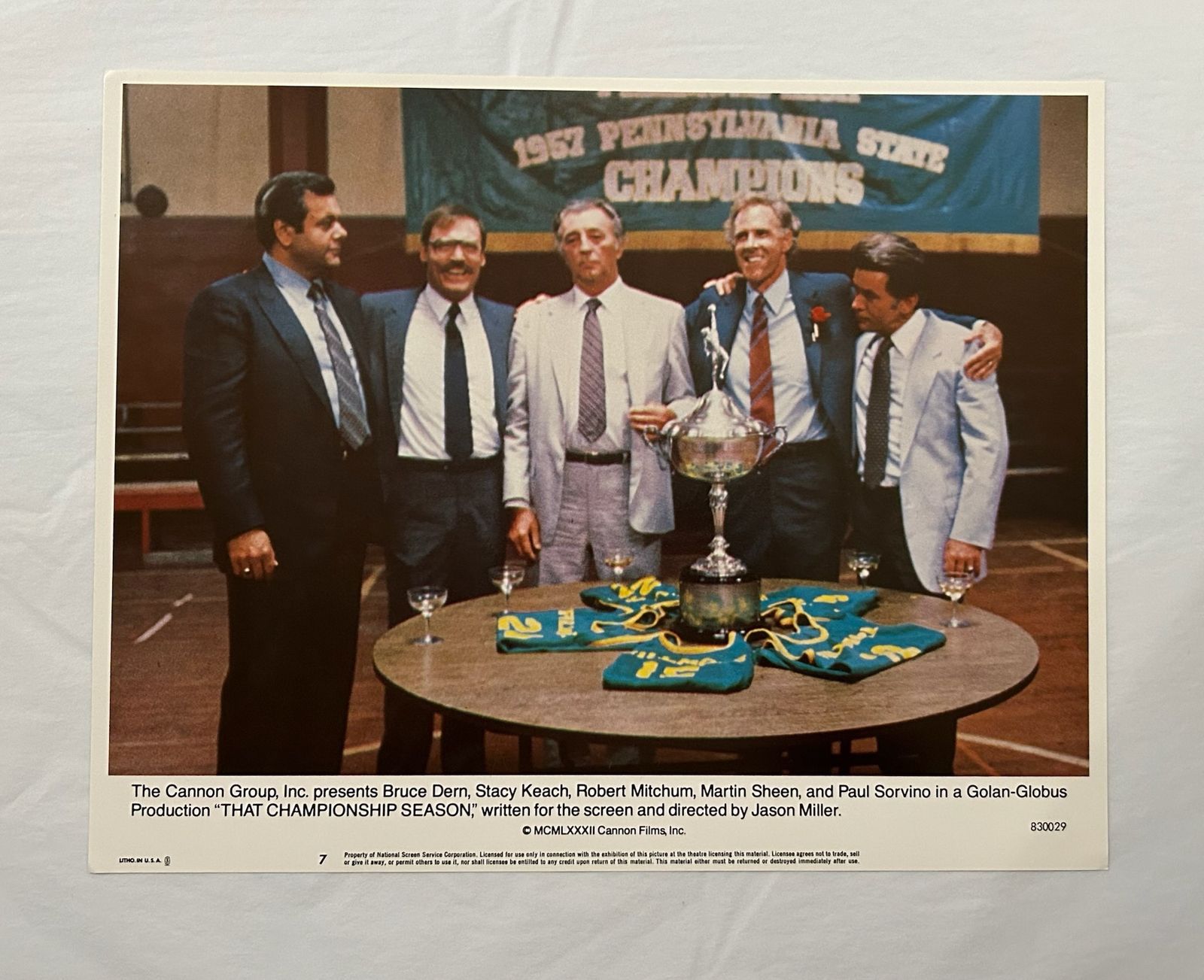 That Championship Season   Original 1982 Lobby Card #7 photo furniture